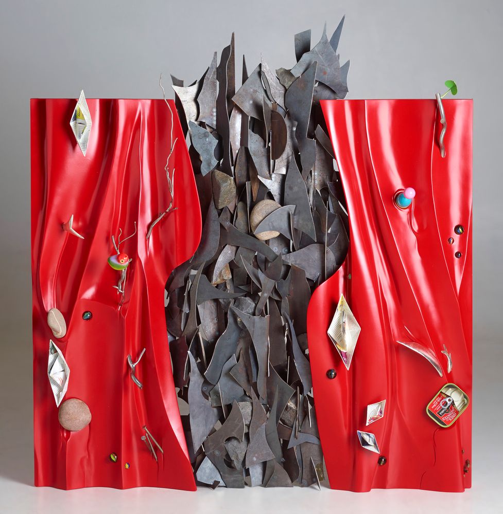 Sculptures, statuettes and miniatures - AS WATER FLOWS (2) - BOURDIER JEAN PLASTICIEN
