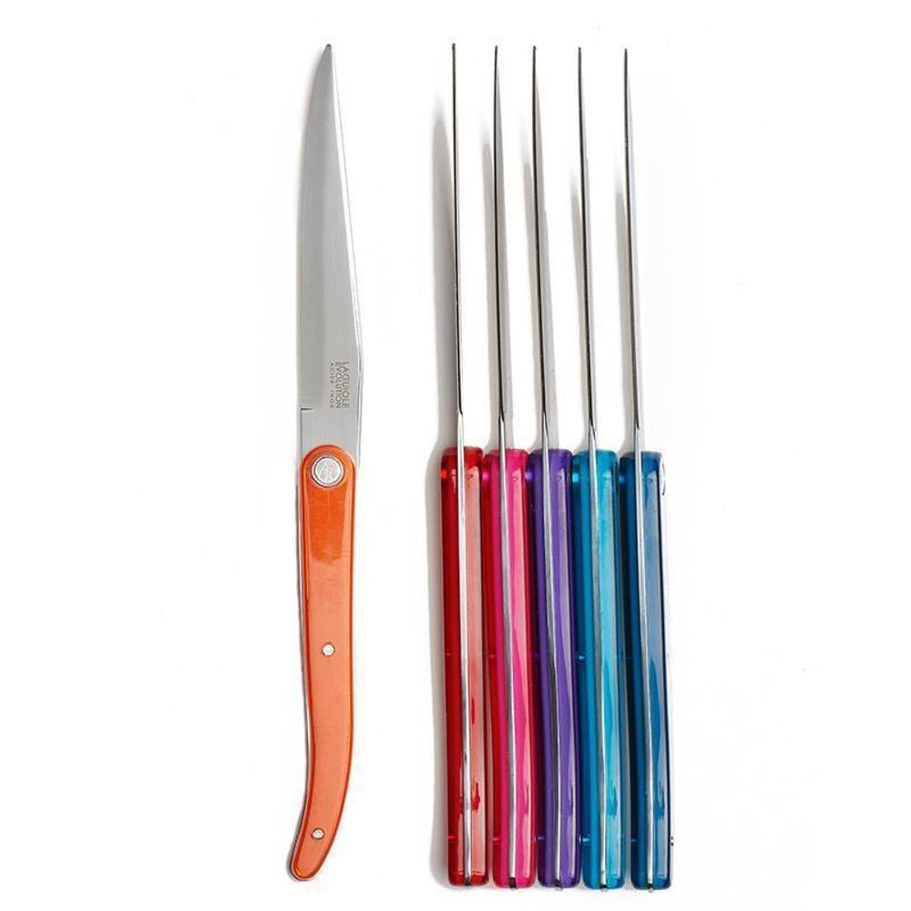 Couverts & ustensiles de cuisine - Coffret 6 Couteaux de table Laguiole Evolution Sens Multicolore - TARRERIAS - BONJEAN