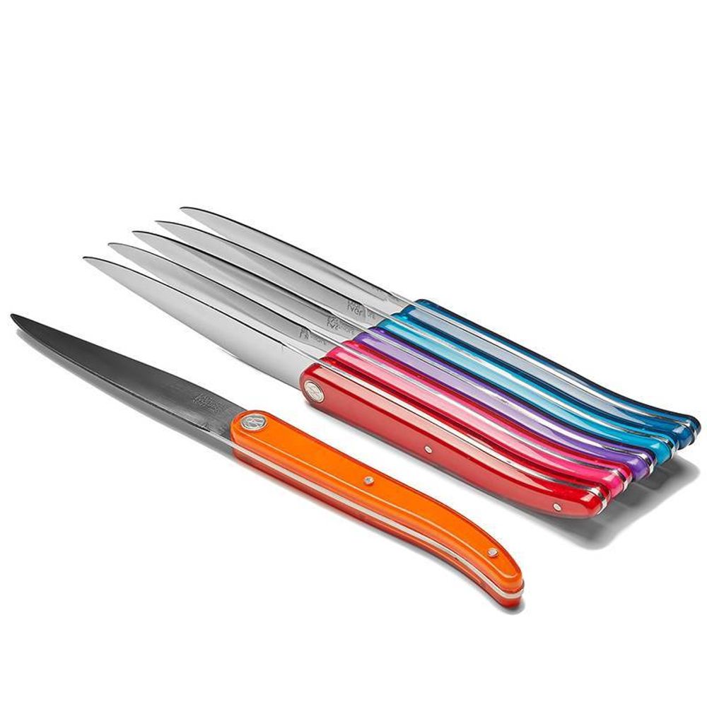 Couverts & ustensiles de cuisine - Coffret 6 Couteaux de table Laguiole Evolution Sens Multicolore - TARRERIAS - BONJEAN