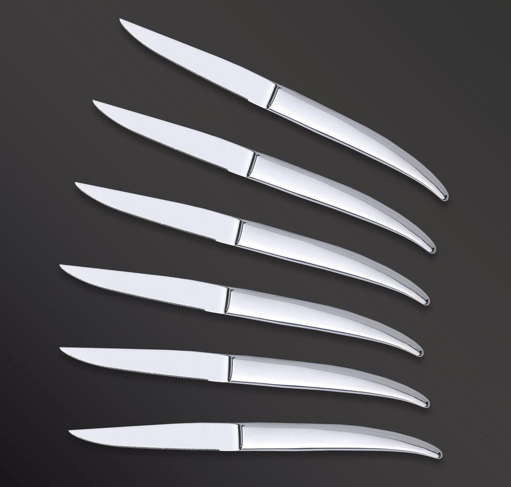 Kitchen utensils - Set of 6 Laguiole Heritage Table Knives in a Gift Box - TARRERIAS - BONJEAN