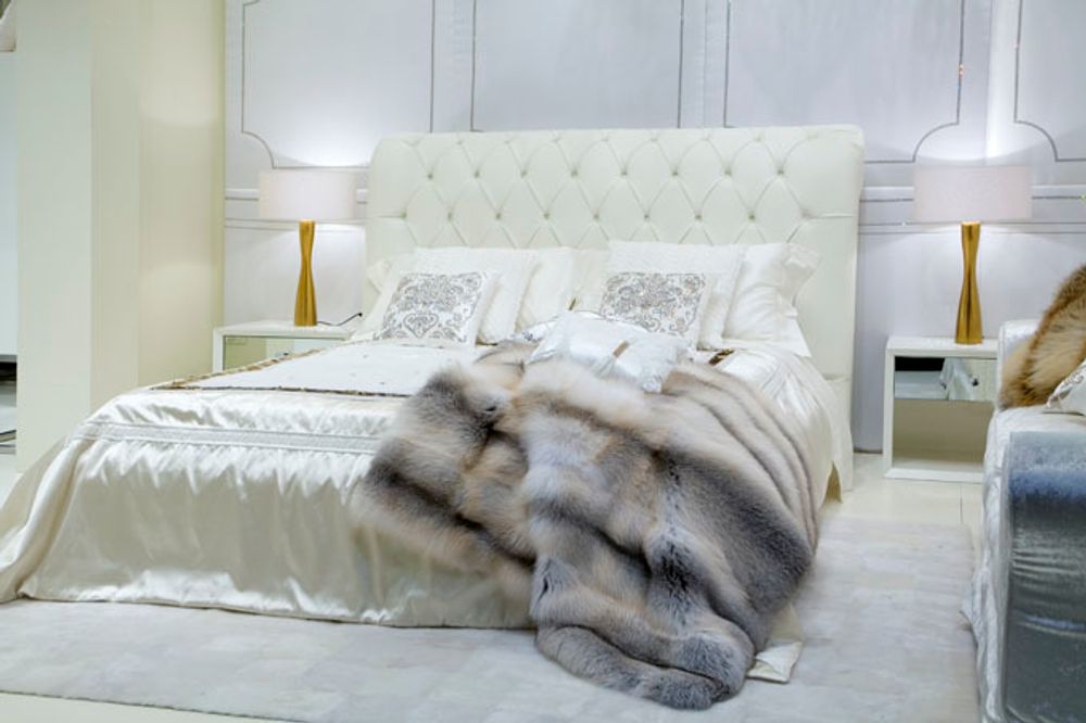 Throw blankets - BEDSPREAD GENUINE FUR COLLECTION - BAGNARESI CASA