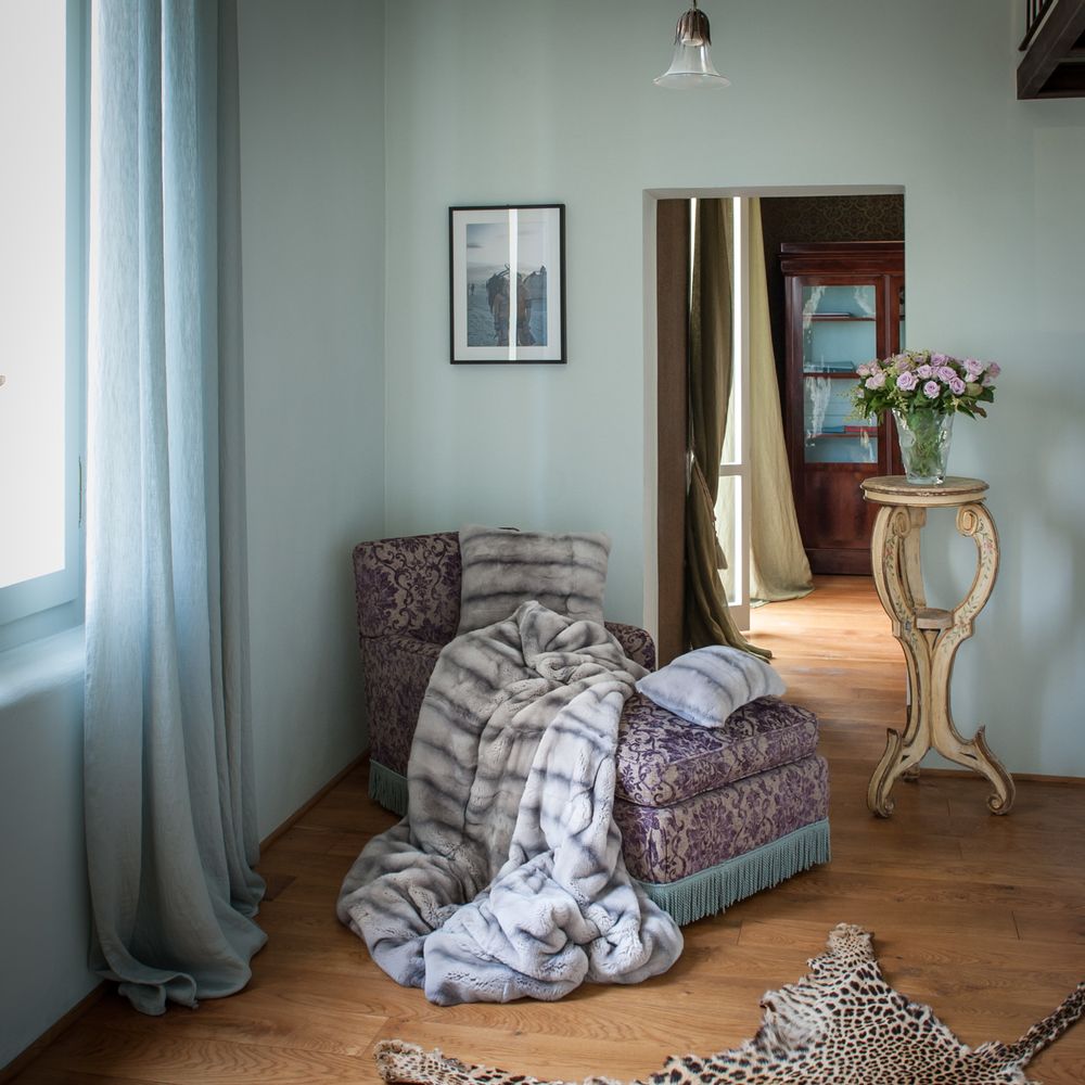 Throw blankets - BEDSPREAD GENUINE FUR COLLECTION - BAGNARESI CASA