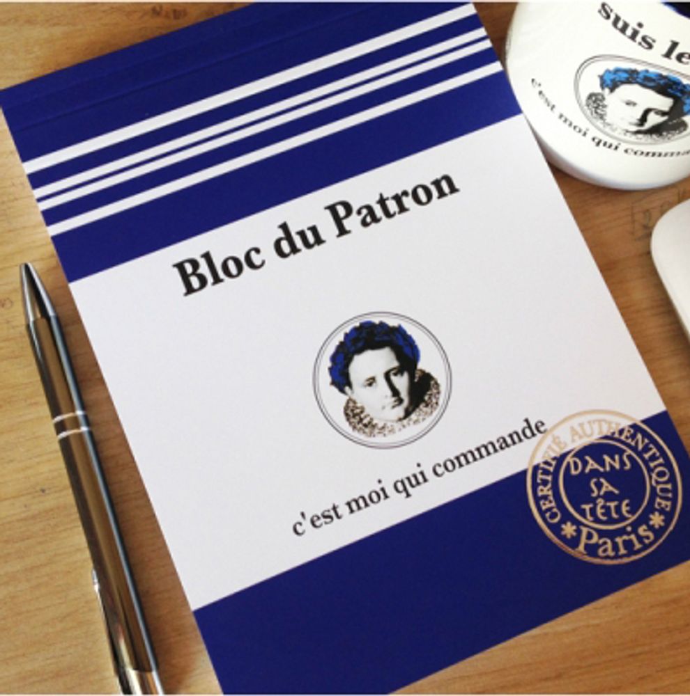 Papeterie bureau - Bloc Patron - DANS SA TÊTE ÉDITIONS