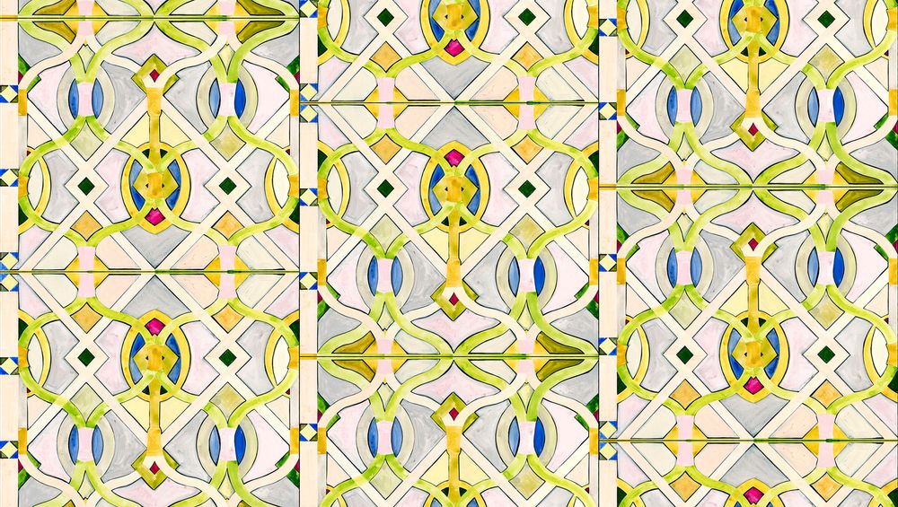 Papiers peints - Vitrail : Papier peint Venise - VOUTSA