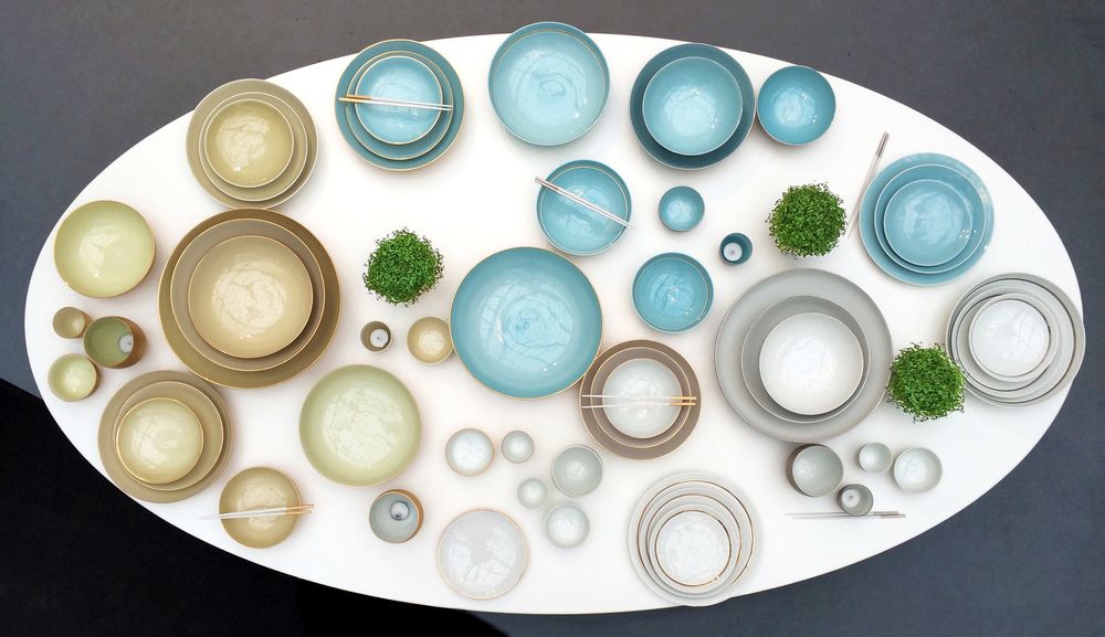 Assiettes de réception - Collection M - MANUFACTURE DE MONACO