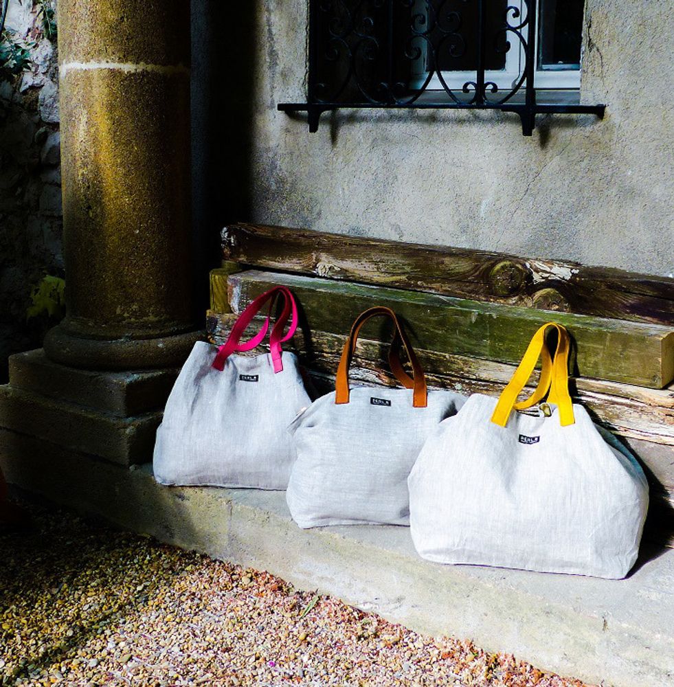 Sacs et cabas - classic linen "carry it all" - PERL B HELSINKI-MARSEILLE