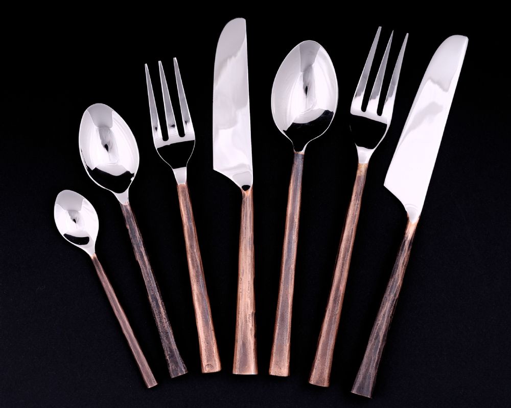 Kitchen utensils - HAND-FORGED STAINLESS STEEL CUTLERY - ASIATICA FRANCE