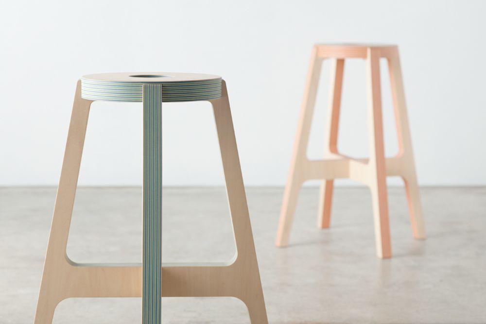 Decorative objects - Paper-Wood STOOL - PLYWOOD LABORATORY