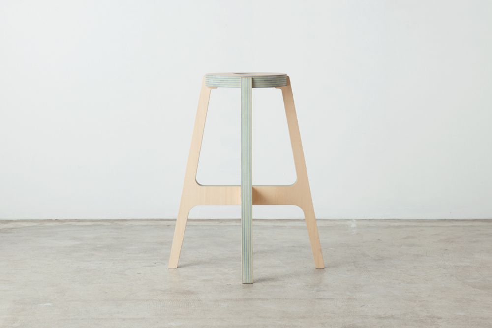 Decorative objects - Paper-Wood STOOL - PLYWOOD LABORATORY