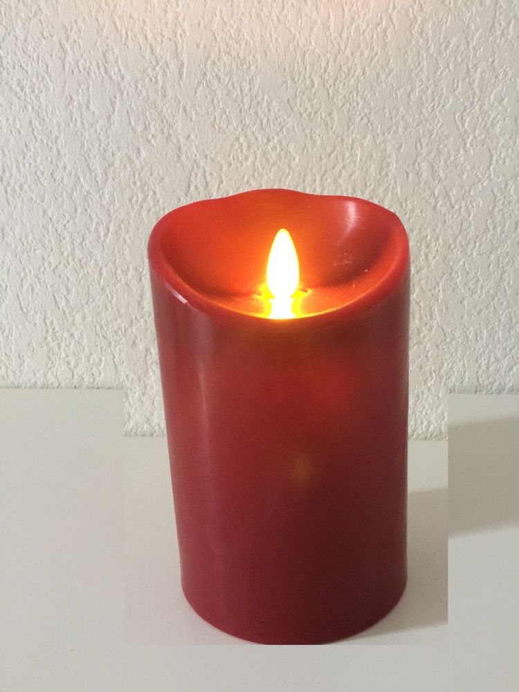 Éclairage LED - Bougie cire véritable à LED et flamme oscillante - FLAMINA