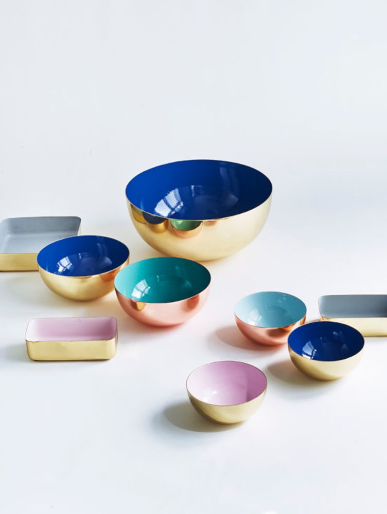 Decorative objects - Metal Bowl with enamel - LOUISE ROE COPENHAGEN