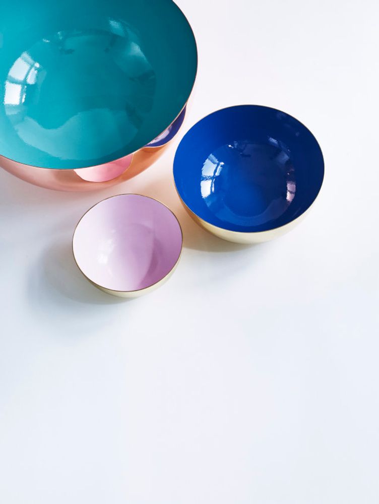 Decorative objects - Metal Bowl with enamel - LOUISE ROE COPENHAGEN