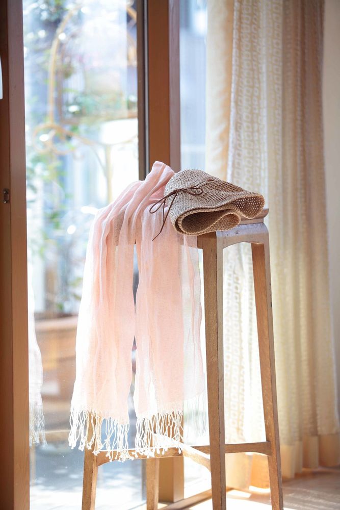 Chapeaux - Bonnet et étole tricotés main - SASAWASHI