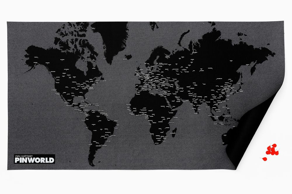 Autres décorations murales - PinWorld Maps - World map diary - PALOMAR