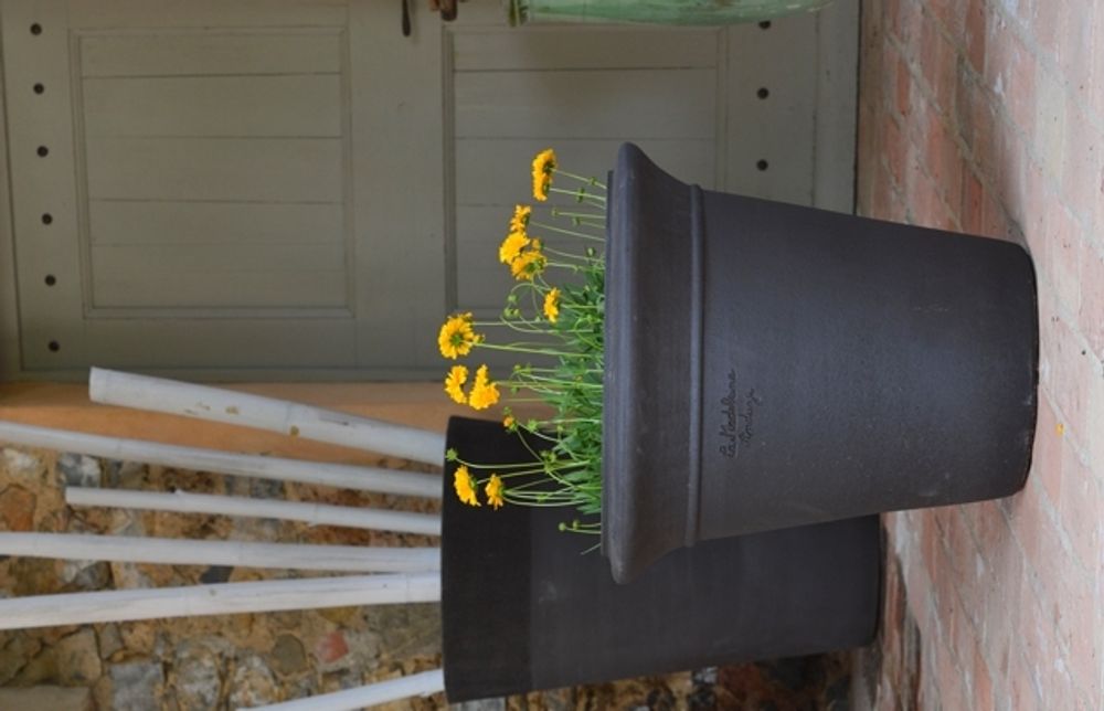 Pots de fleurs - CUVIER XXL EN TERRE NOIRE - POTERIE DE LA MADELEINE