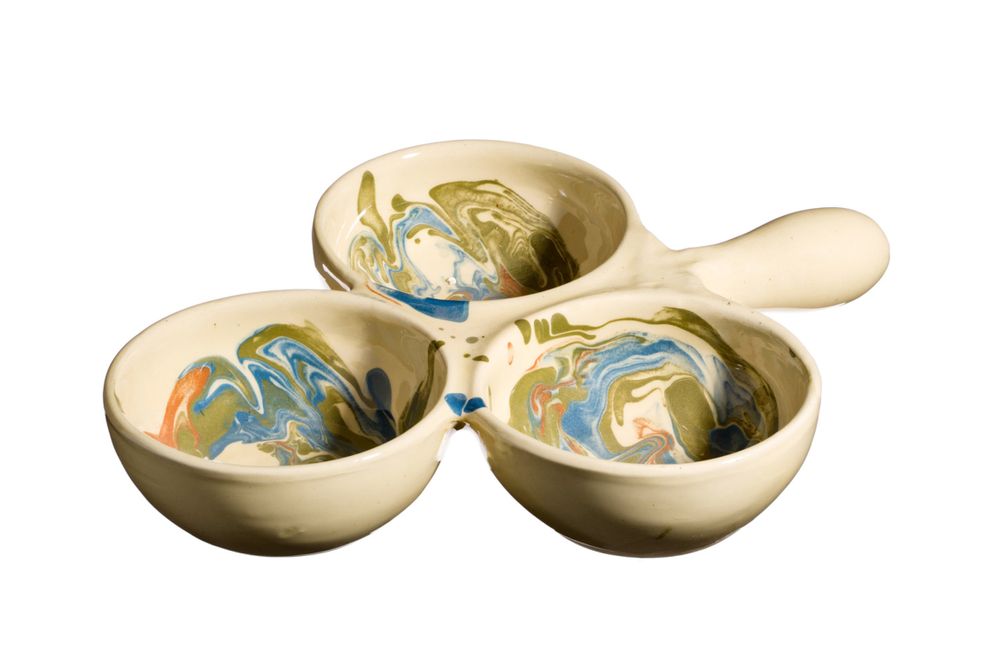 Pottery - Marbled Provence Pottery 16th,17th & 18th century - BARBOTINE AUBAGNE EN PROVENCE