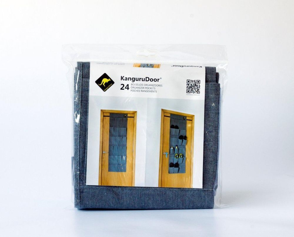 Organizer - KANGURUDOOR Friendly Over Door Storage Pockets 24 Recycle T/C - COMADECO