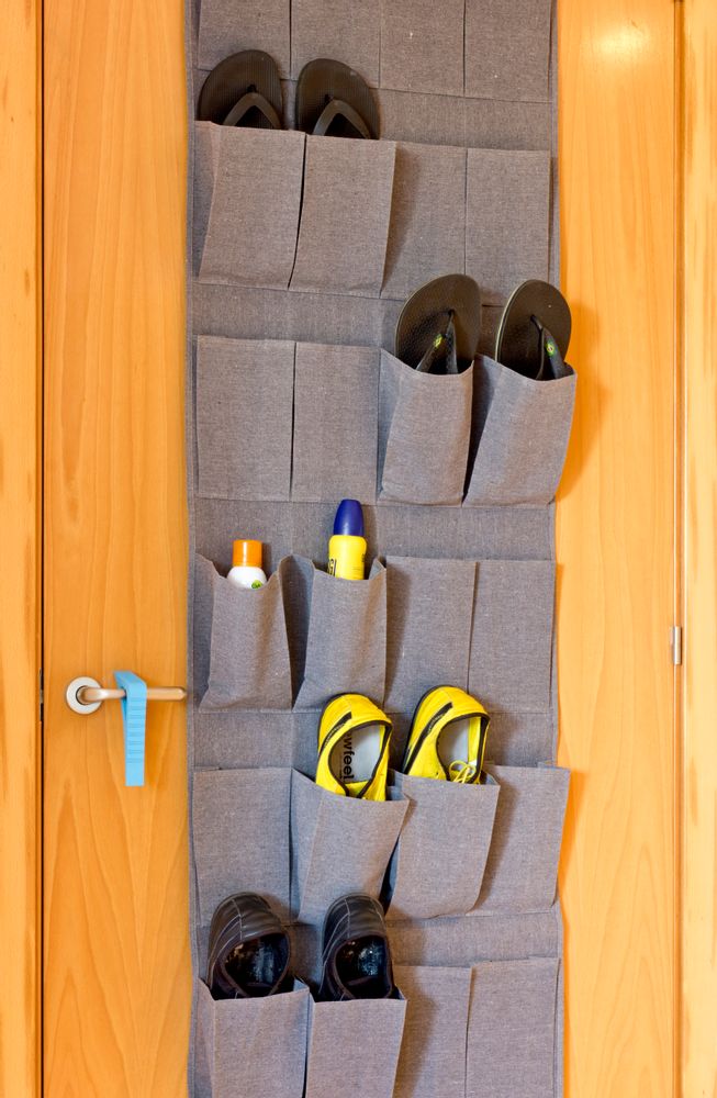 Organizer - KANGURUDOOR Friendly Over Door Storage Pockets 24 Recycle T/C - COMADECO