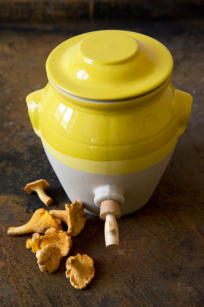 Food storage - Vinegar jar in stoneware - MANUFACTURE DE DIGOIN 1875