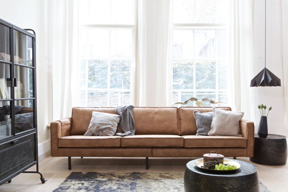 Sofas - Leather sofa Rodeo - Cognac - DE EEKHOORN  WOOOD  BEPUREHOME