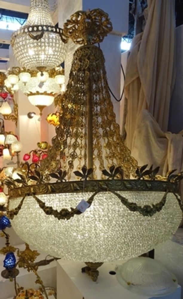 Art glass - "Montgolfière" chandelier - TIEF