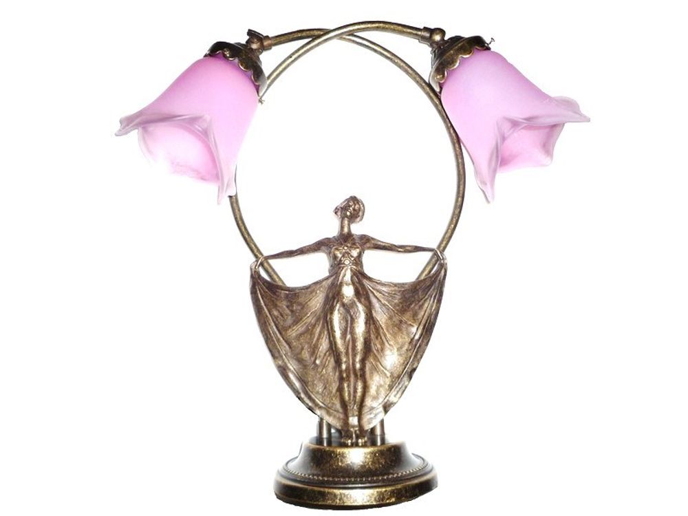 Verre d'art - Lampes style Art Nouveau. - TIEF