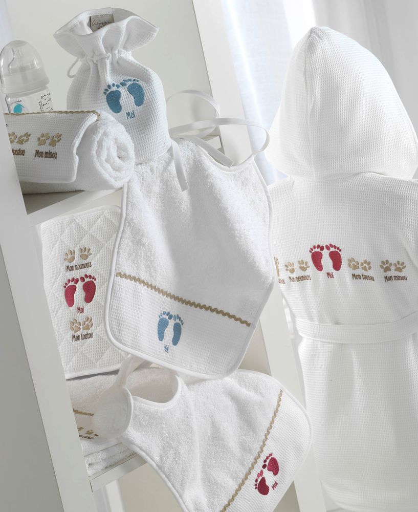 Bain pour enfant - SAC A LANGER PETITS PIEDS BLEU - LA MAISON DES ABEILLES