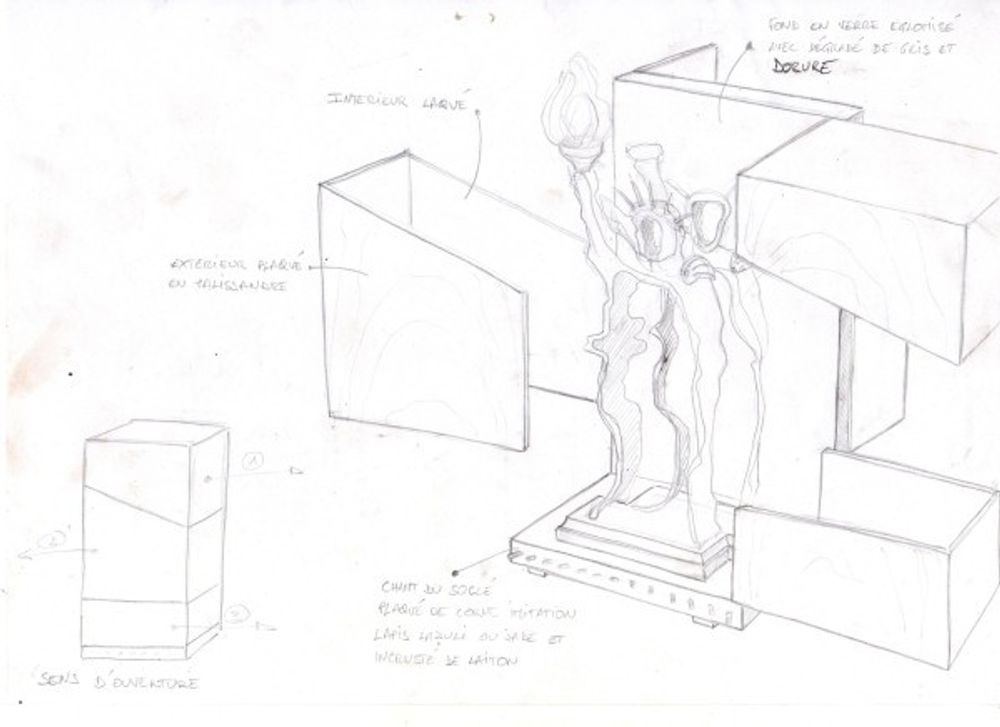 Commodes - Coffre Statue de la liberté - ATELIER MARCU