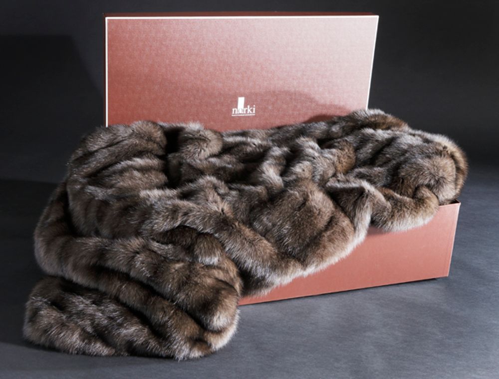 Objets de décoration - Plaid en Zibeline Barguzin - Barguzin sable throw - NORKI