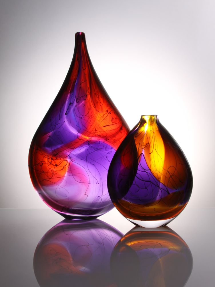 Verre d'art - Art Verre Elipse - STUART AKROYD GLASS