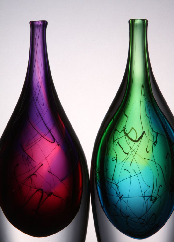 Verre d'art - Art Verre Elipse - STUART AKROYD GLASS