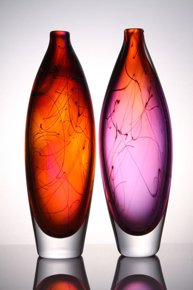 Verre d'art - Art Verre Elipse - STUART AKROYD GLASS