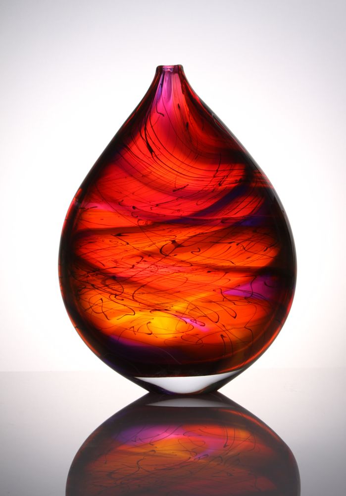 Verre d'art - Art Verre Elipse - STUART AKROYD GLASS