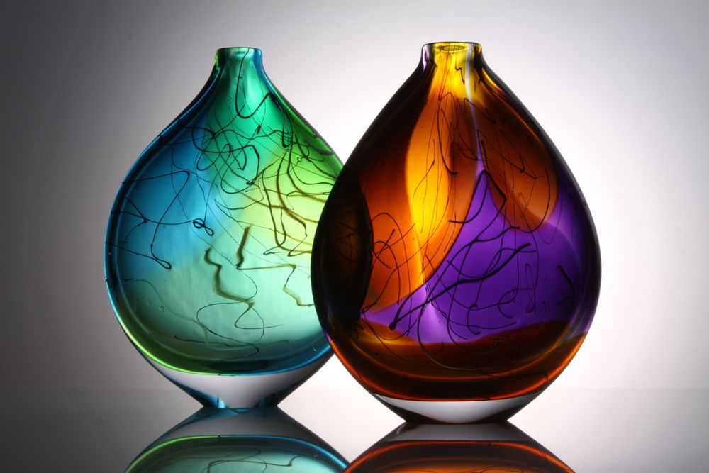 Verre d'art - Art Verre Elipse - STUART AKROYD GLASS