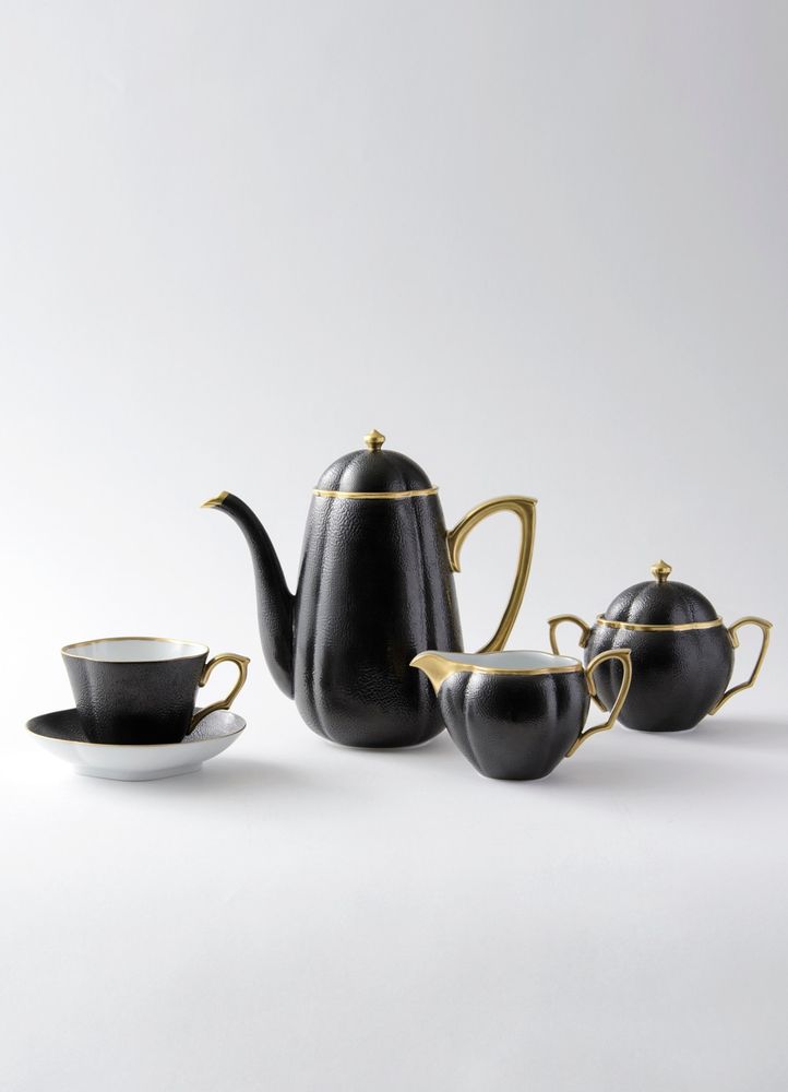 Accessoires thé et café - Cuir design tasse et soucoupe - HATAMAN