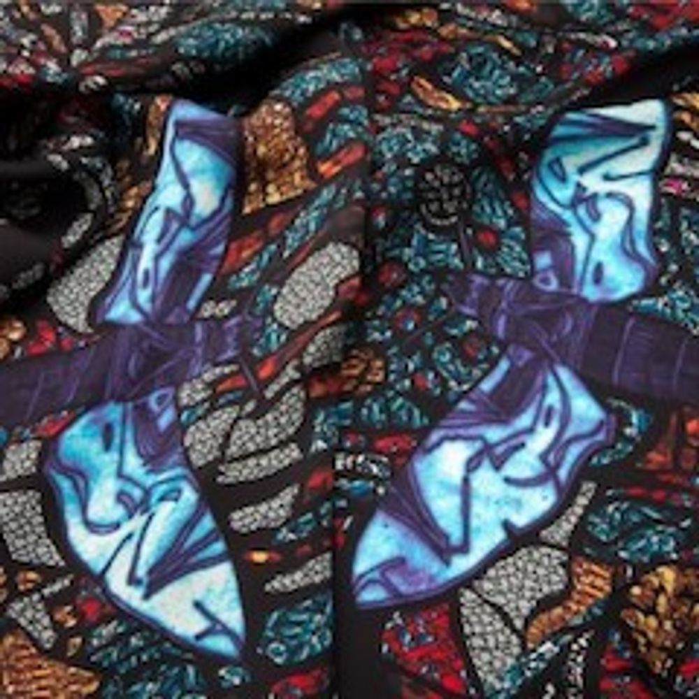 Scarves - Mith Black Square Scarf - ASTRID SARKISSIAN