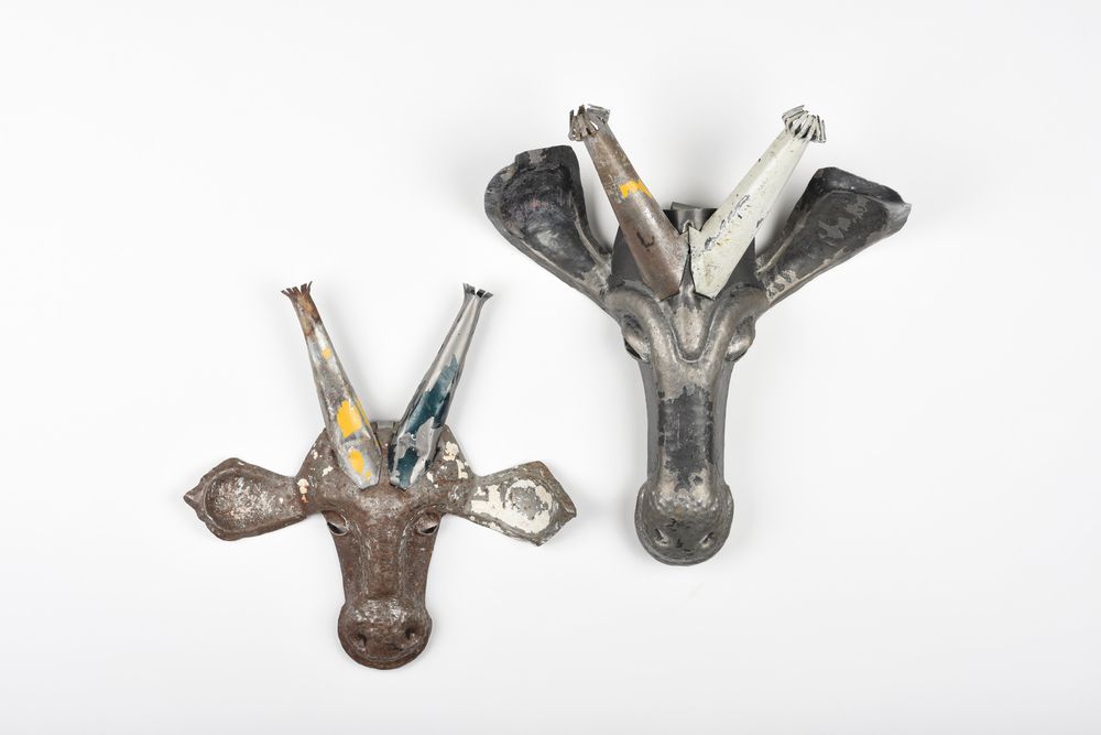 Decorative objects - ANIMALS AND TROPHIES IN RECYCLED METAL - MAHATSARA