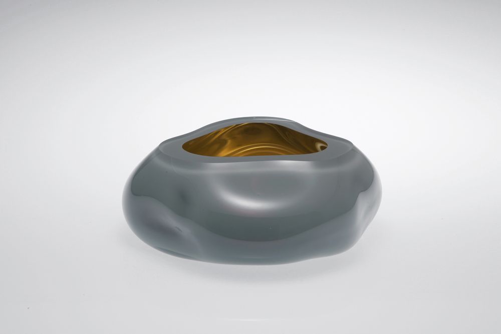 Verre d'art - Ocean Ouverte Art Glass Object Bowl - ALEXA LIXFELD