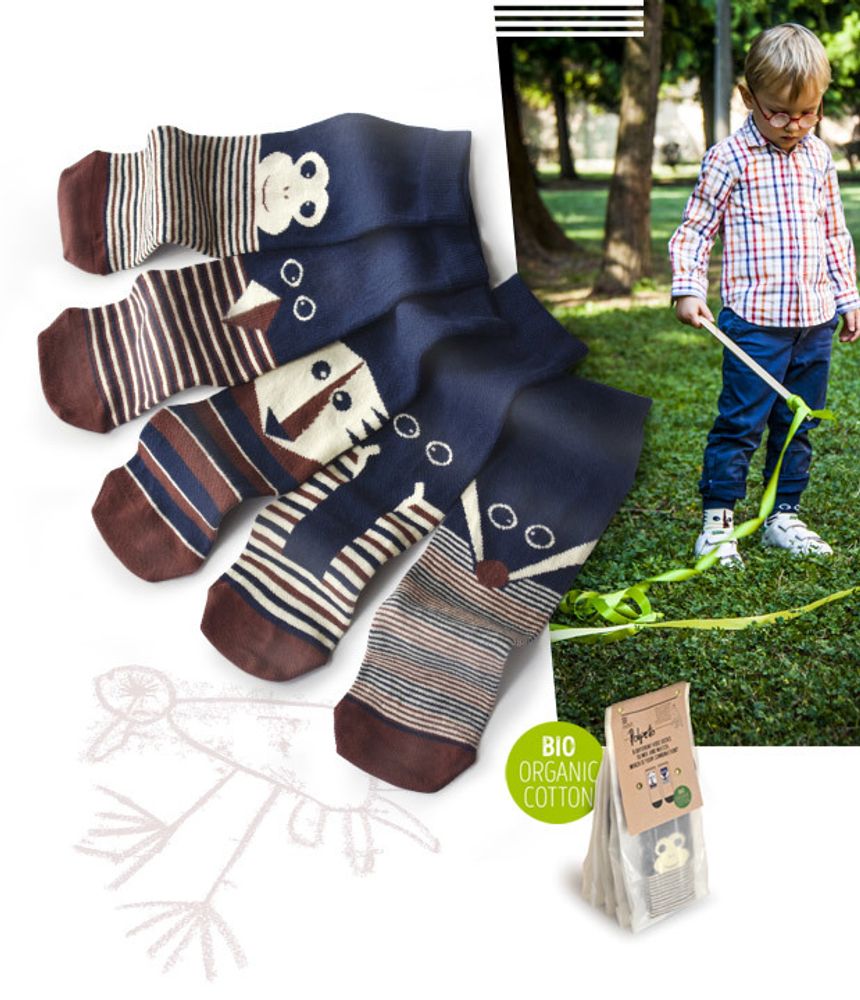 Chaussettes - Chaussettes Polpetto Wild Friends - OYBO SOCKS