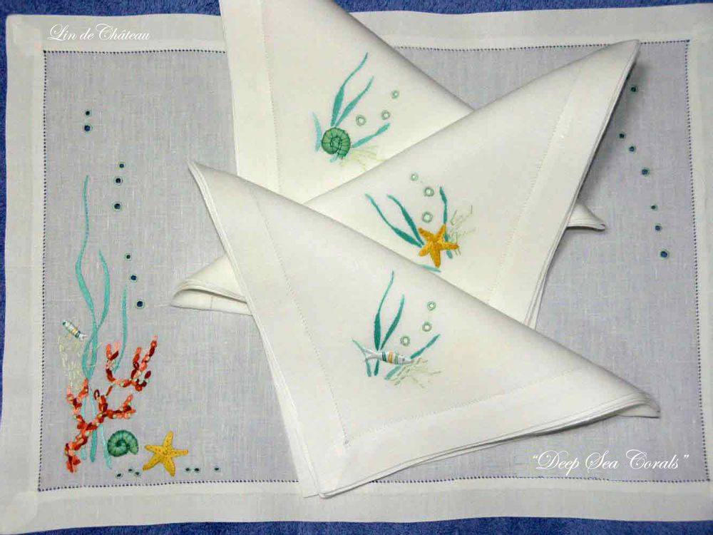 Table linen - PLACEMATS. - LINHO DO CASTELO - LIN DE CHATEAU