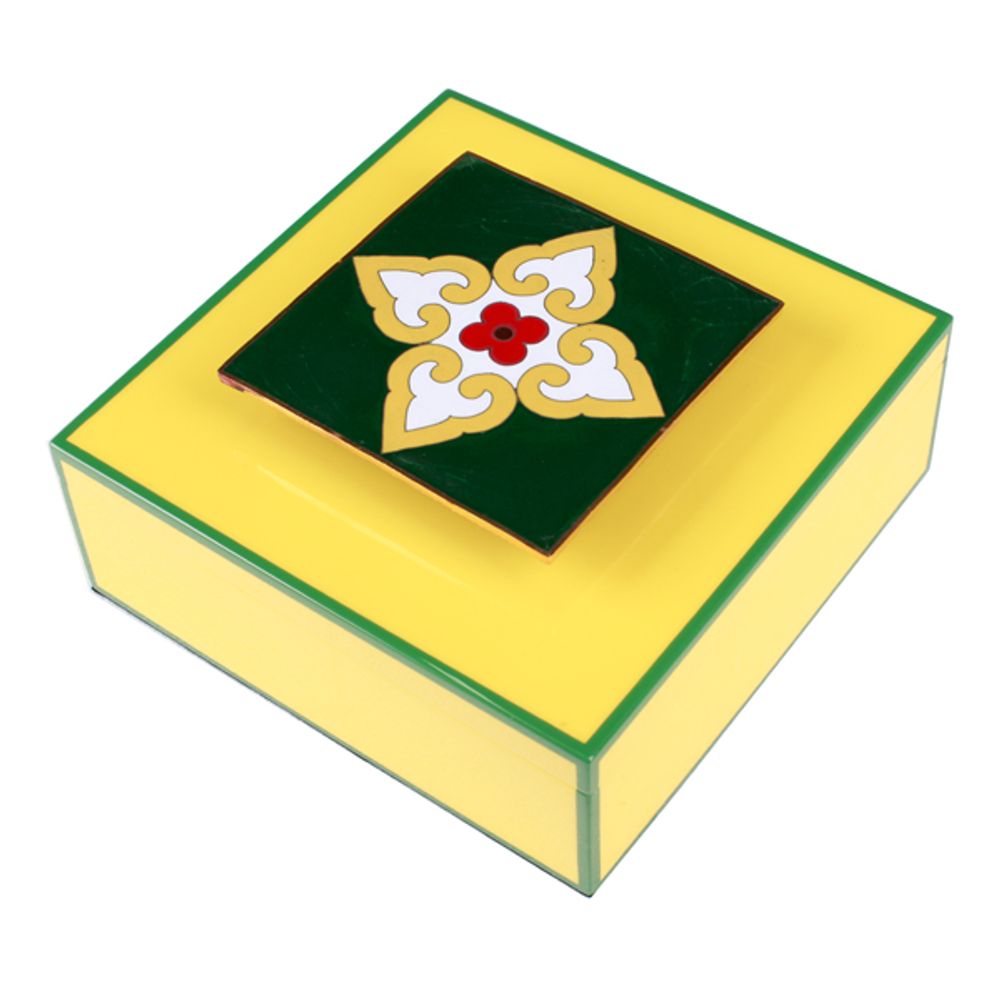 Coffrets et boîtes - Boîte à carreaux cloisonné fabriquée à la main - LALA CURIO LIMITED
