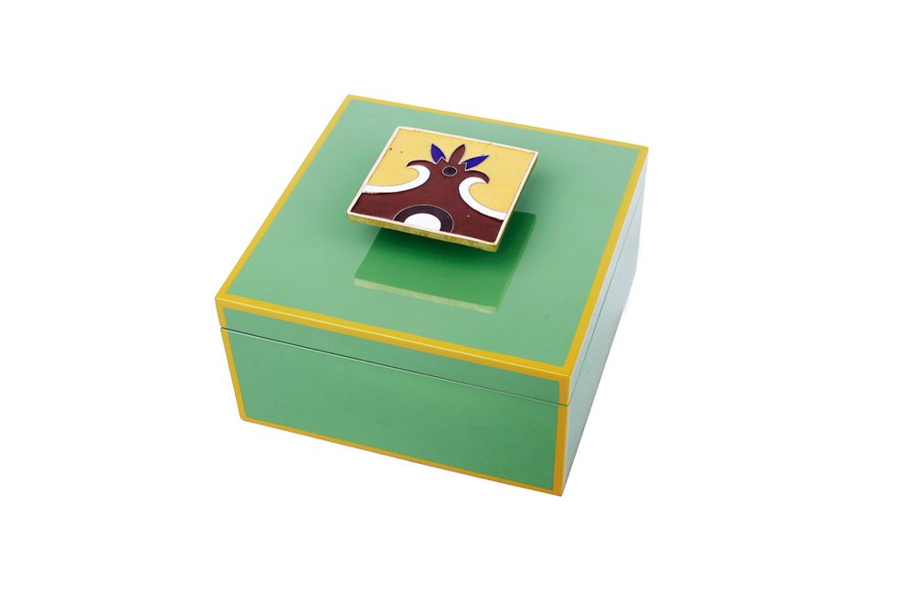 Coffrets et boîtes - Boîte à carreaux cloisonné fabriquée à la main - LALA CURIO LIMITED