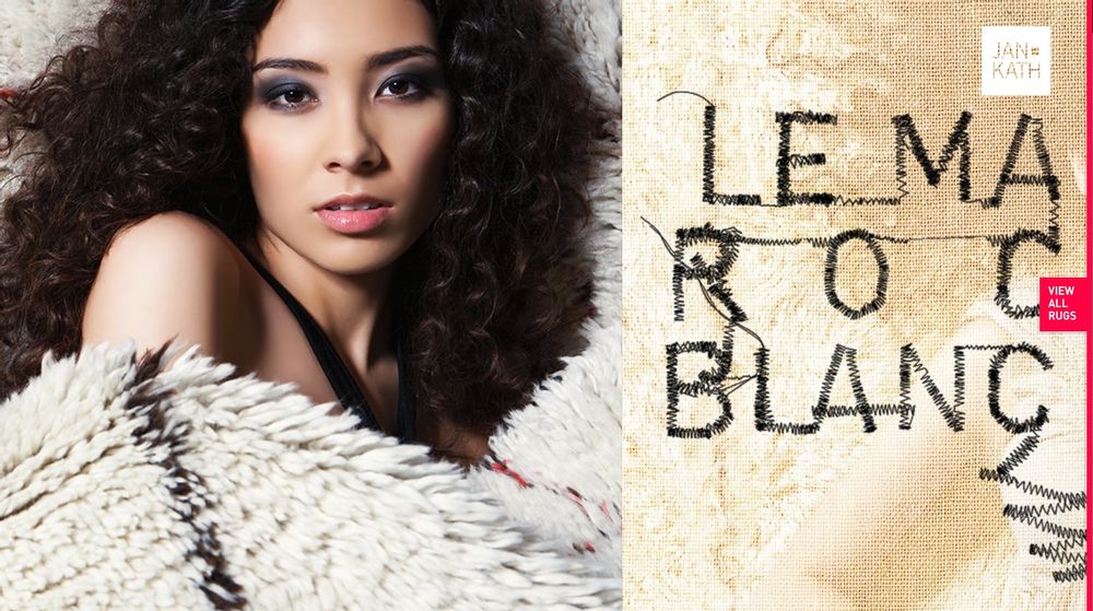Tapis design - LE MAROC BLANC - JAN KATH