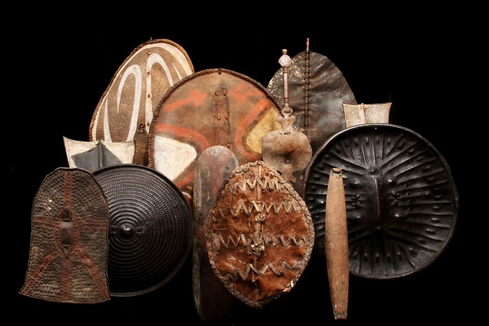 Sculptures, statuettes and miniatures - African Shields - KANEM