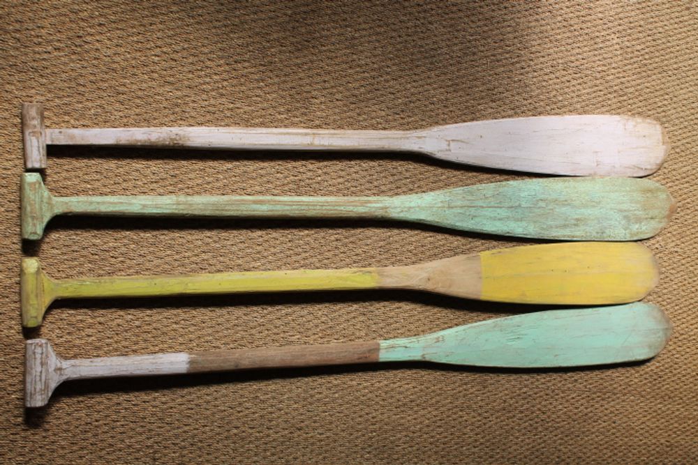 Objets de décoration - Rame Pagaie bois peint - LYS IMPORT