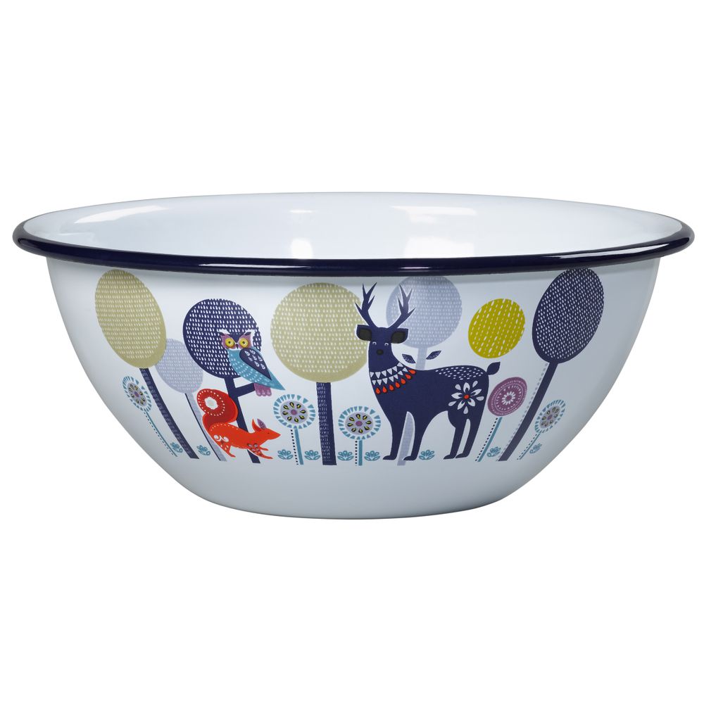 Bowls - Folklore Enamel Serving Bowls Set of 2 - WILD & WOLF