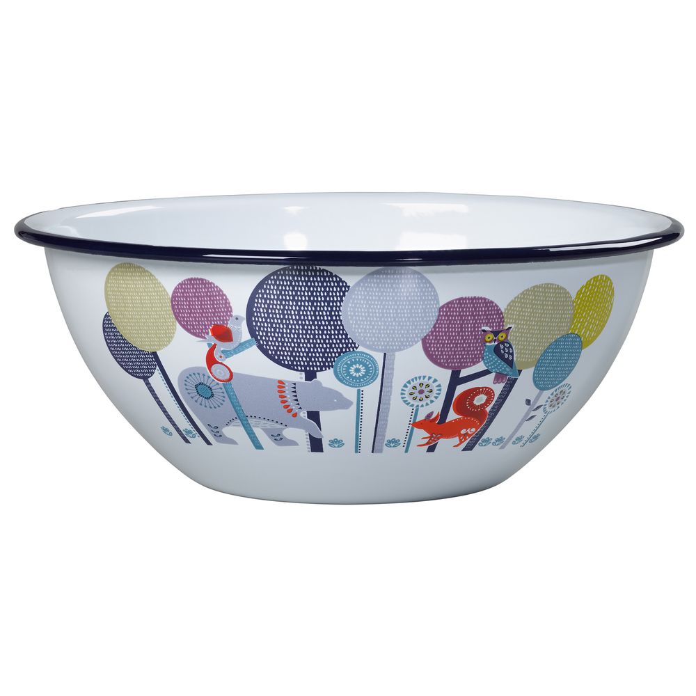 Bowls - Folklore Enamel Serving Bowls Set of 2 - WILD & WOLF
