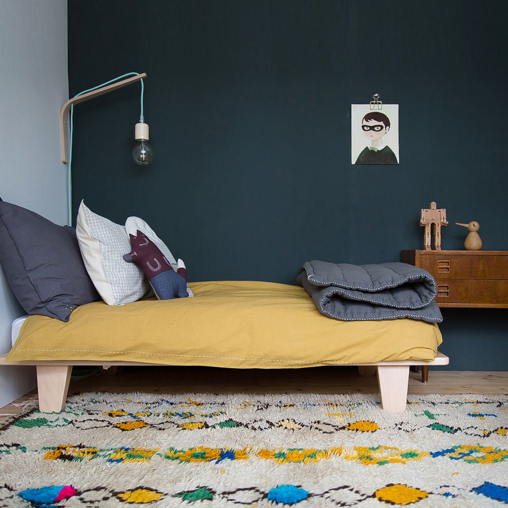 Bed linens - Two Tone Duvet Cover - Golden/ Warm Grey - CAMOMILE LONDON