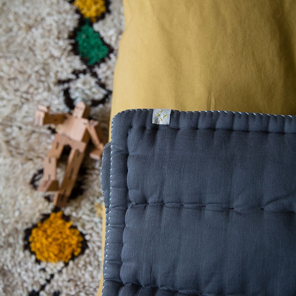 Bed linens - Two Tone Duvet Cover - Golden/ Warm Grey - CAMOMILE LONDON