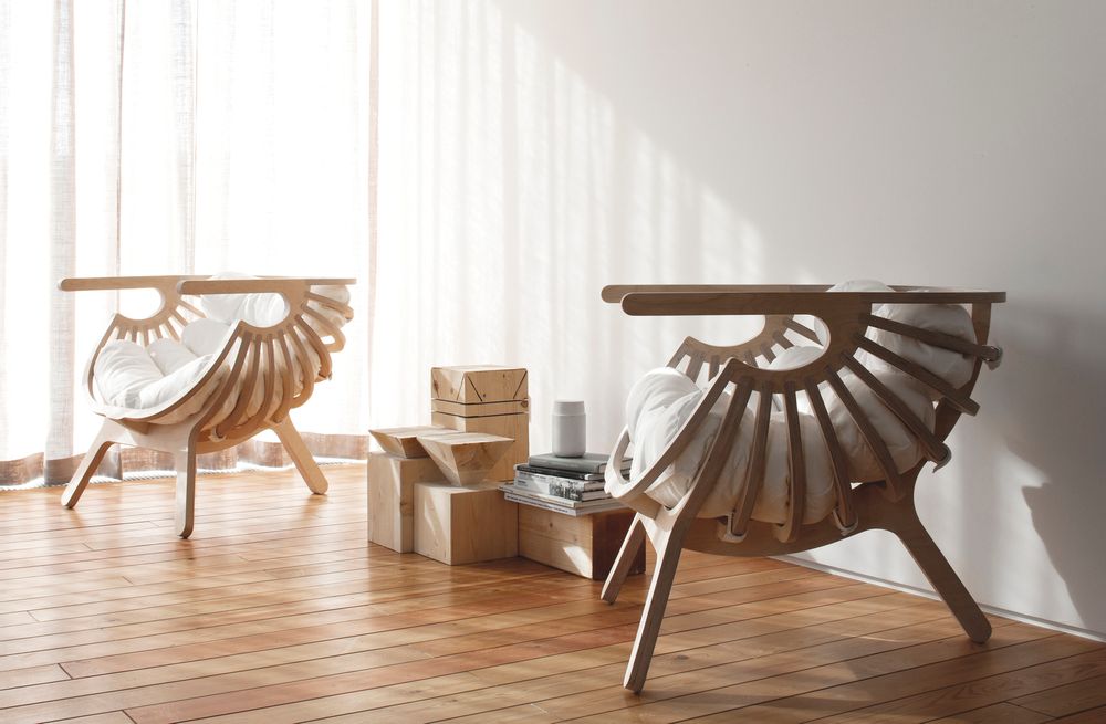 Chaises longues - Shell - BRANCA